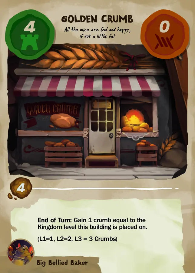 Golden Crumb bakery card